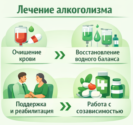 лечение алкоголизма в Шимановске этапы